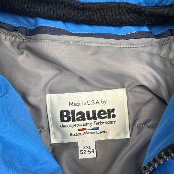 Vintage Blauer GORE-TEX Parka Jacket Mens XXL Removable Liner Blue USA Made - Picture 2 of 9